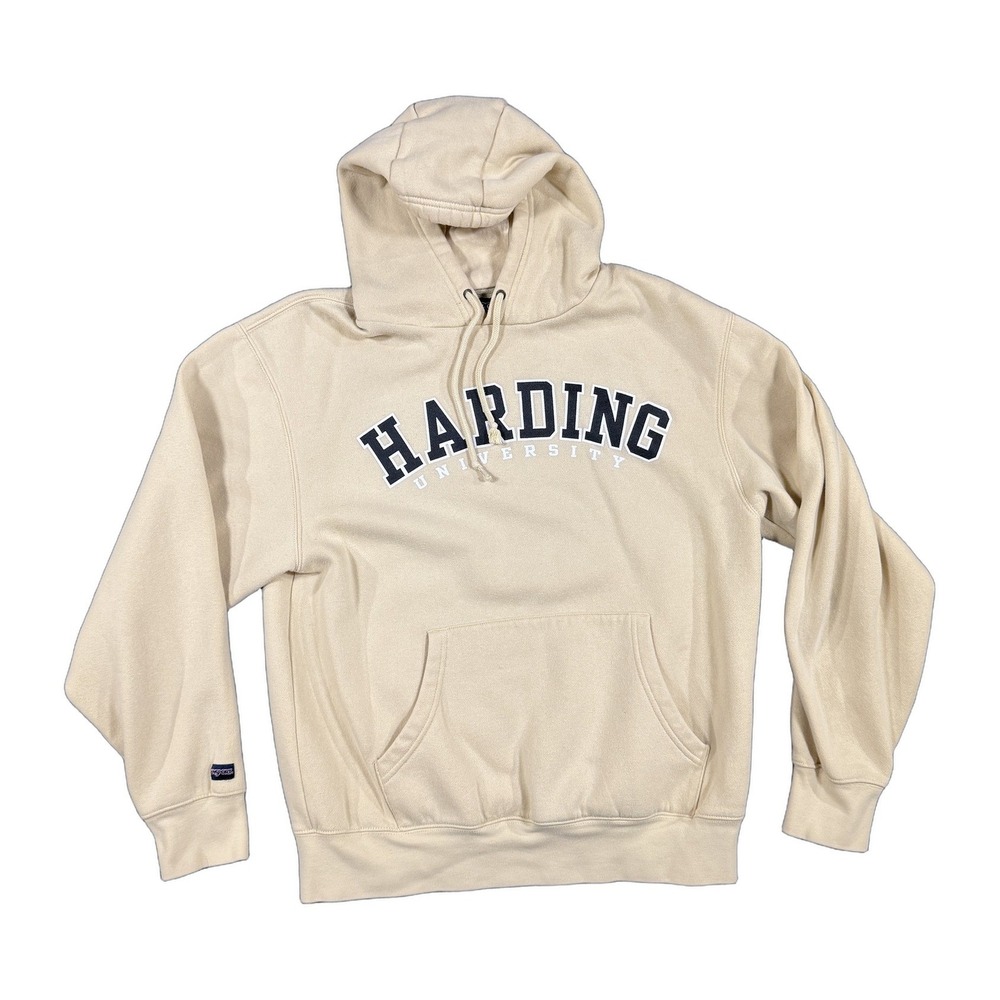 JanSport Harding University Bisons Hoodie Cream Tan Mens Medium Pullover Logo